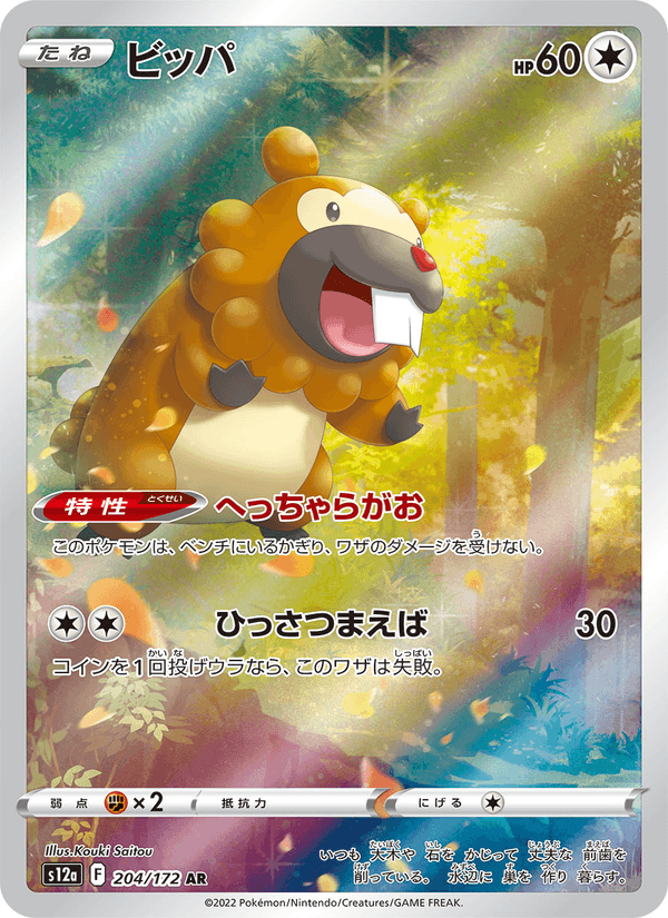 Bidoof 204/172 Art Rare card from VSTAR Universe