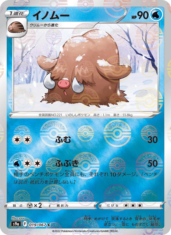 Piloswine 19/67 Common card from Battle Region