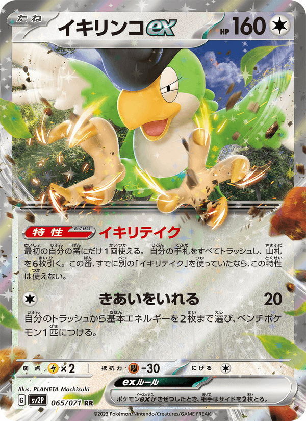Squawkabilly ex 65/71 Double rare card from Snow Hazard