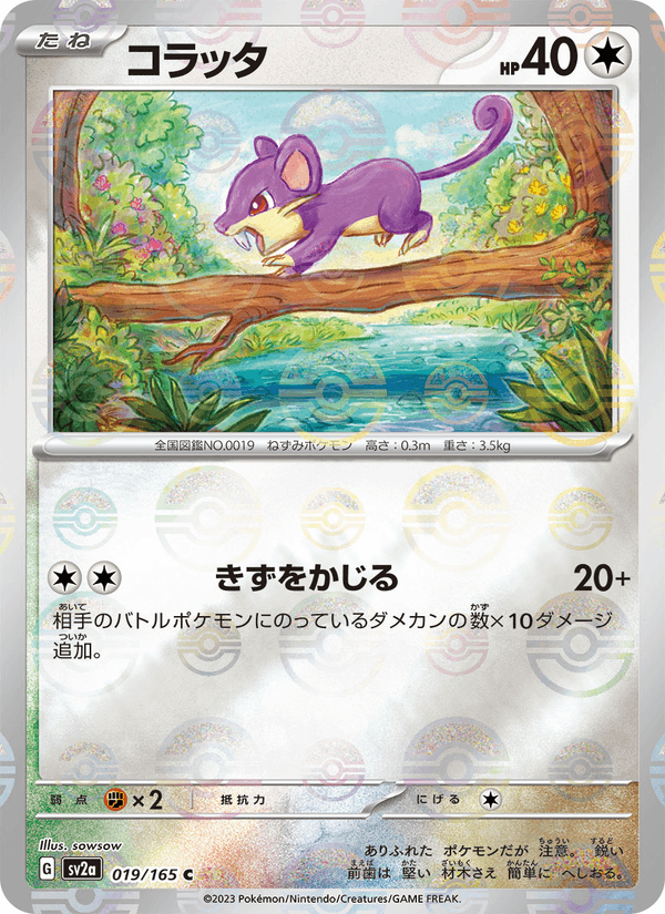 Rattata 19/165 Common card from Pokémon Card 151