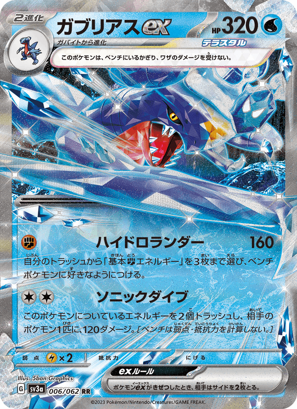 Garchomp ex 6/62 Double rare card from Raging Surf