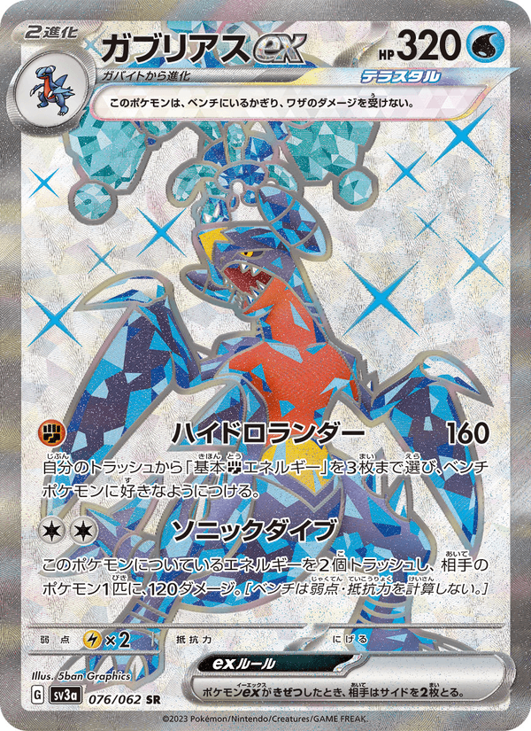 Garchomp ex 76/62 Super Rare card from Raging Surf