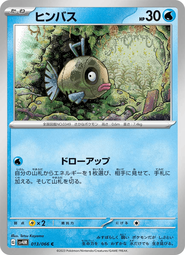 Feebas 13/66 Common card from Future Flash