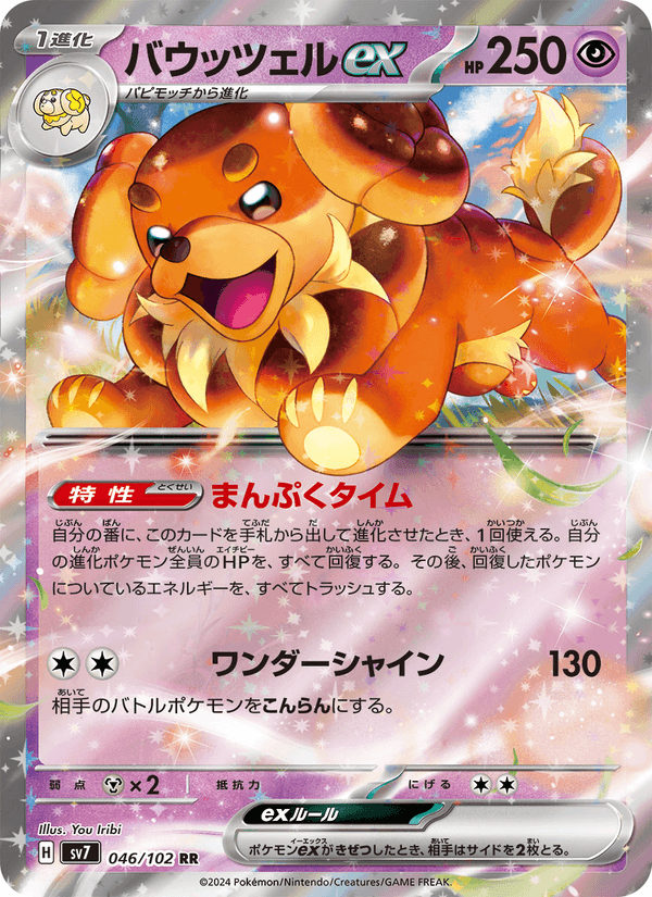 Dachsbun ex 46/102 Double rare card from Stellar Miracle