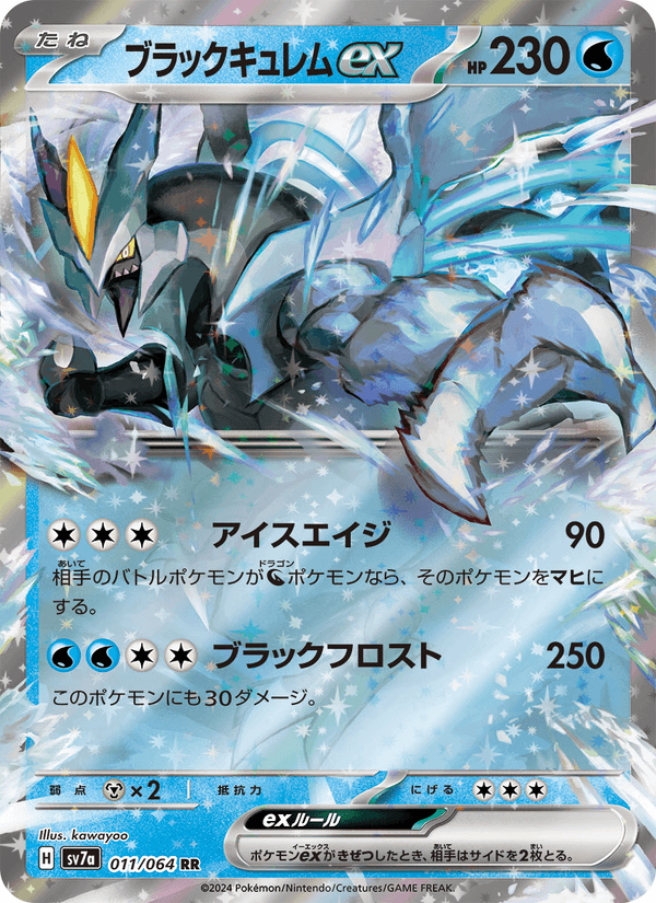 Black Kyurem ex 11/64 Double rare card from Paradise Dragona