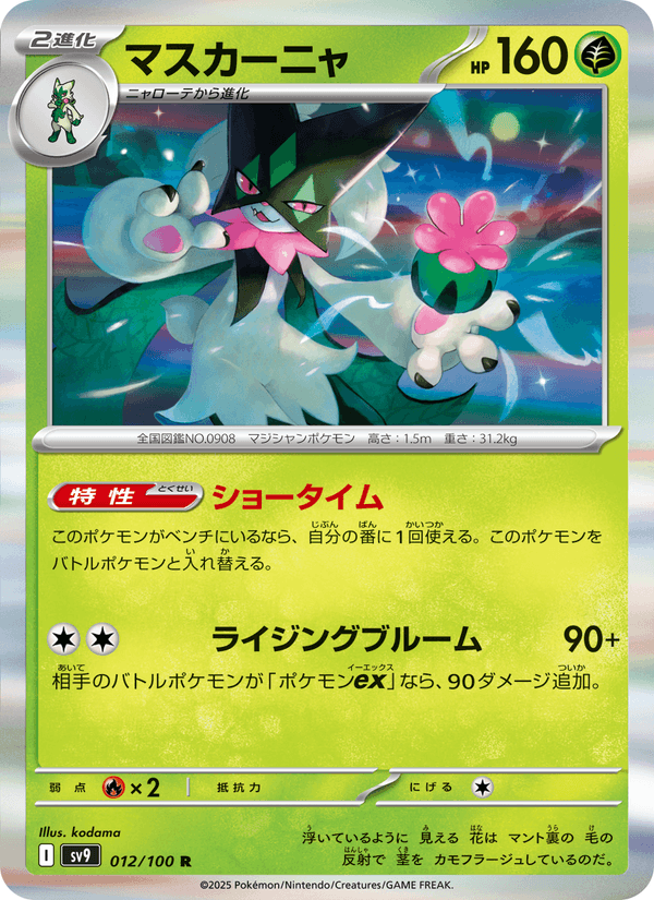 Meowscarada 12/100 Rare card from Battle Partners