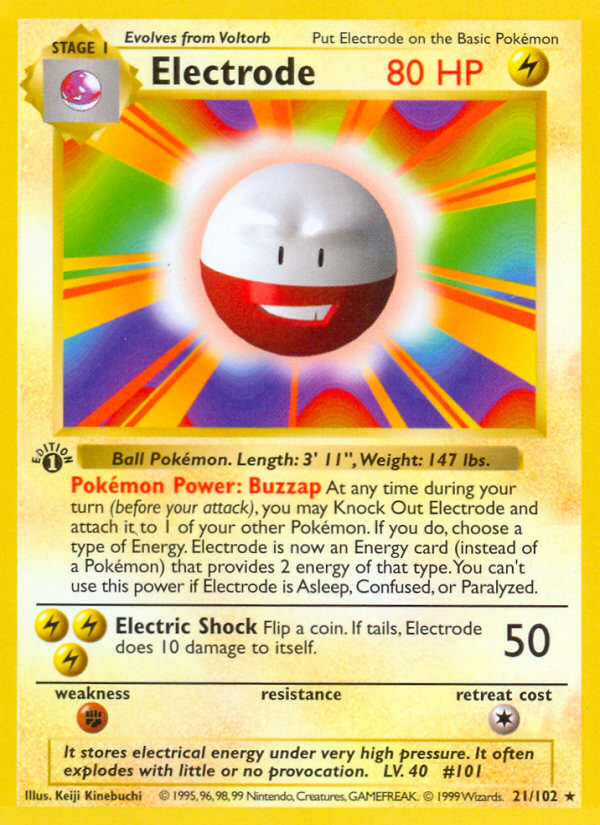 Electrode 21/102 Rare card from Base