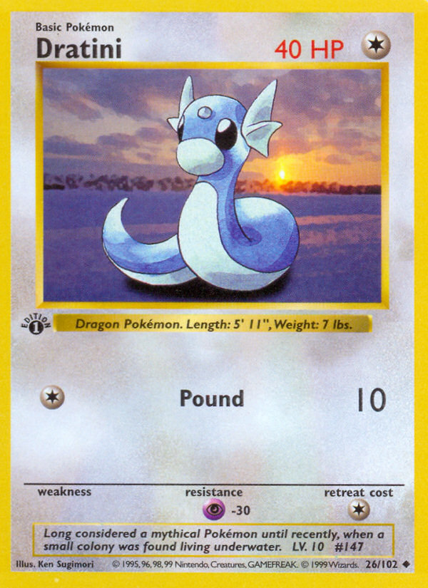 Dratini 26 Uncommon card from Base