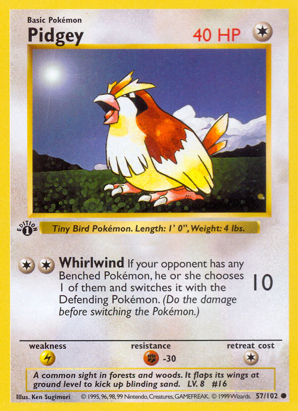 Pidgey 57 Common card from Base
