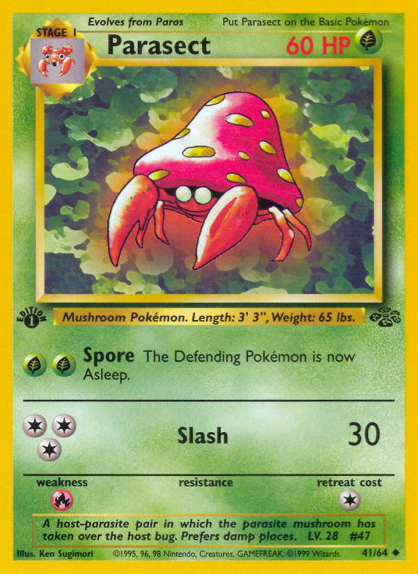 Parasect 41/64 Uncommon card from Jungle