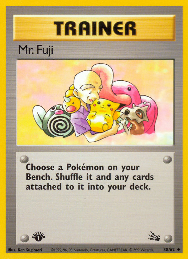 Mr. Fuji 58 Uncommon card from Fossil