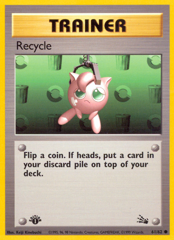 Recycle 61 Common card from Fossil
