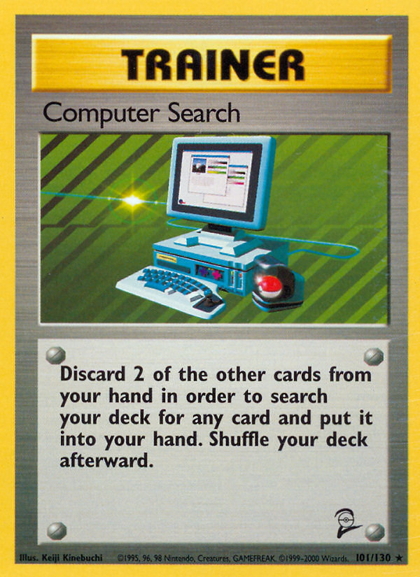 Computer Search 101/130 Rare card from Base Set 2