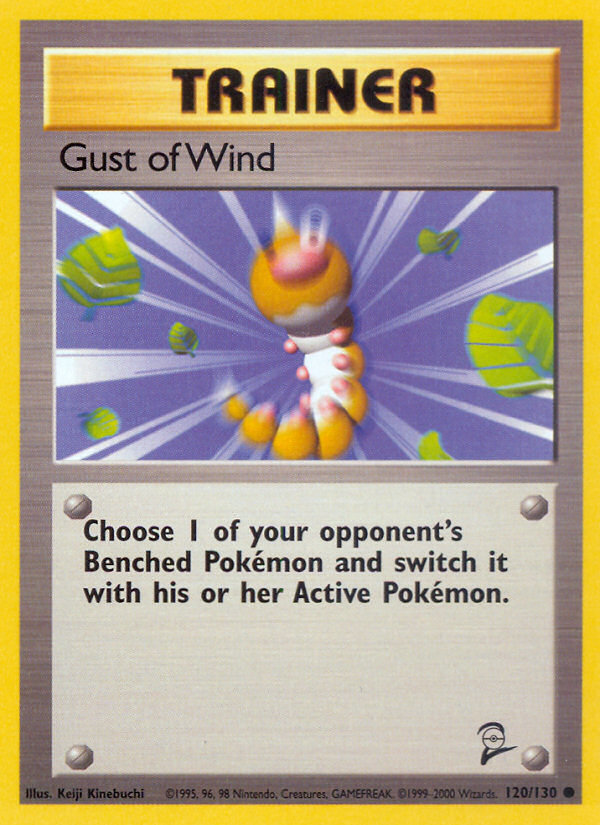 Gust of Wind 120 Common card from Base Set 2