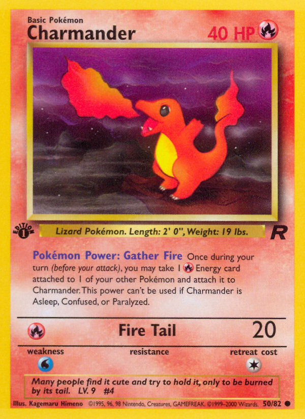 Charmander 50/82 Common card from Team Rocket