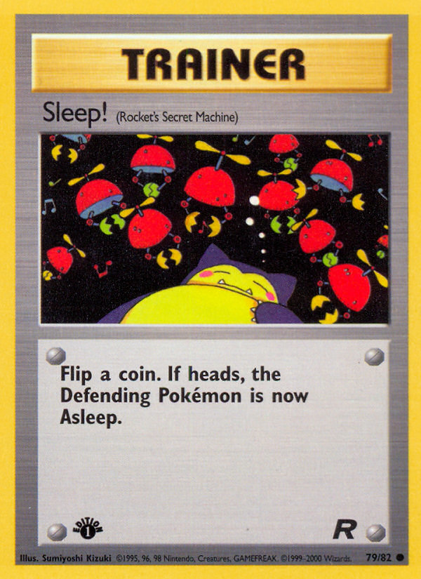 Sleep! 79 Common card from Team Rocket