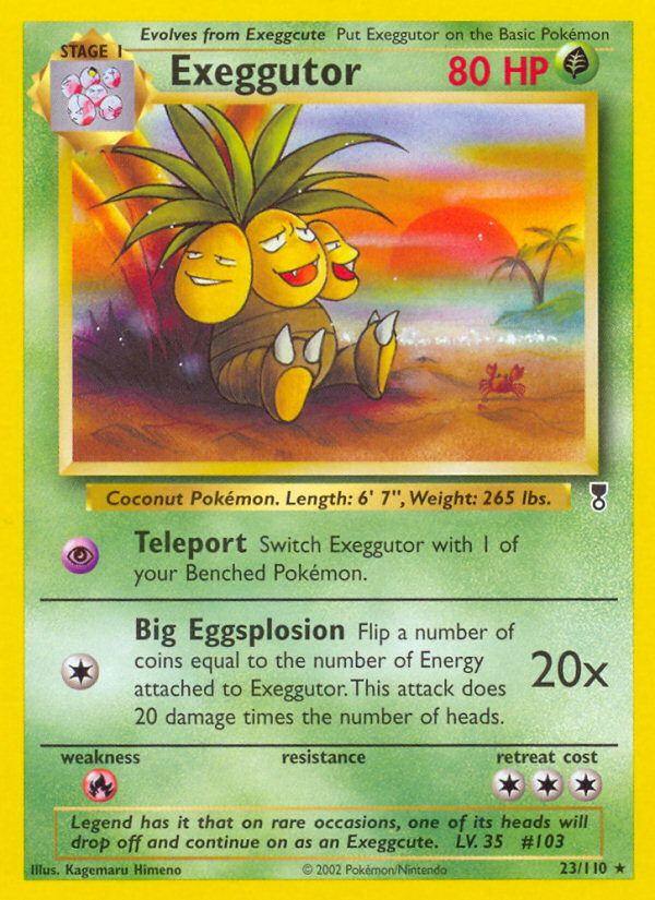 Exeggutor 23/110 Rare card from Legendary Collection