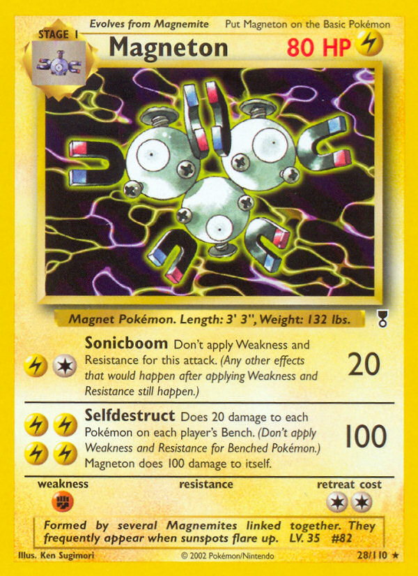 Magneton 28 Rare card from Legendary Collection