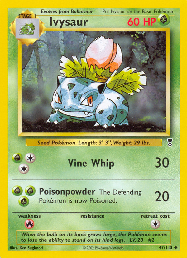 Ivysaur 47/110 Uncommon card from Legendary Collection