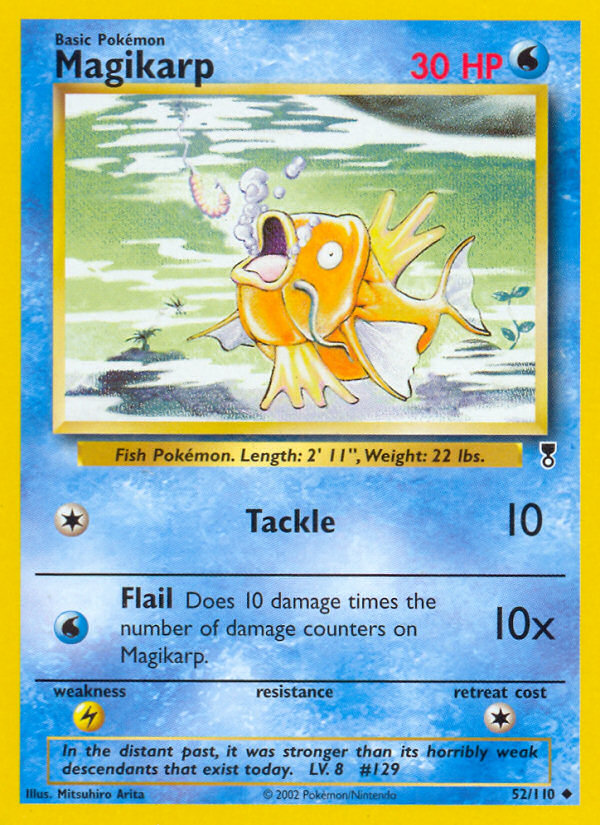 Magikarp 52 Uncommon card from Legendary Collection