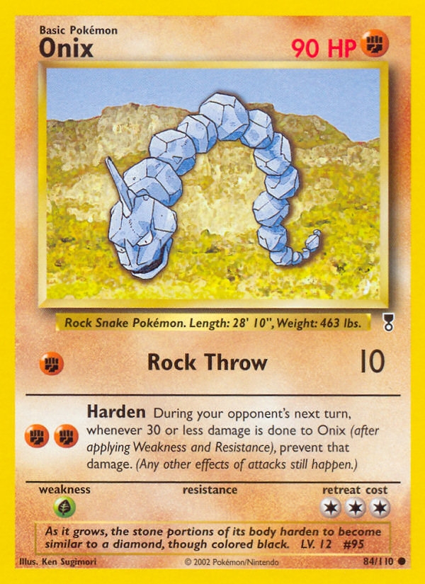 Onix 84/110 Common card from Legendary Collection