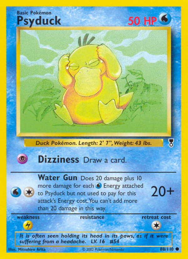 Psyduck 88 Common card from Legendary Collection