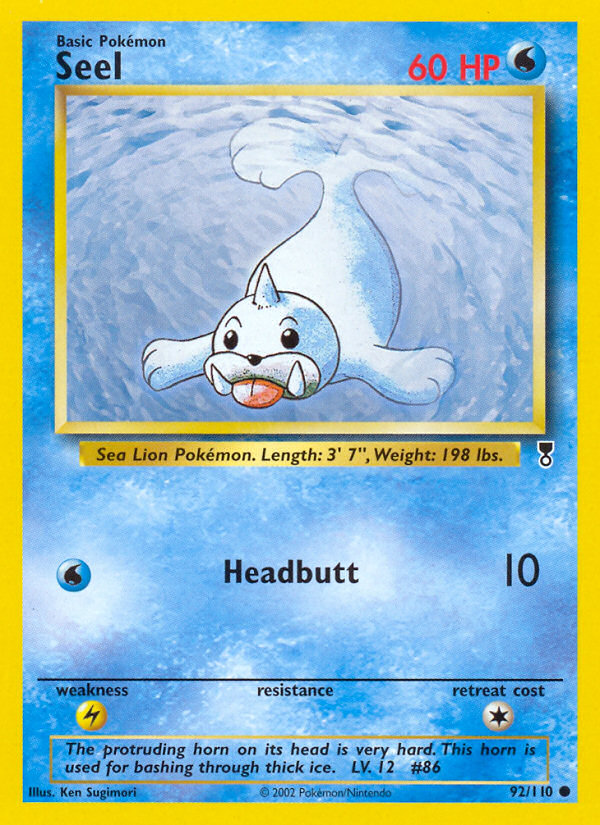Seel 92 Common card from Legendary Collection