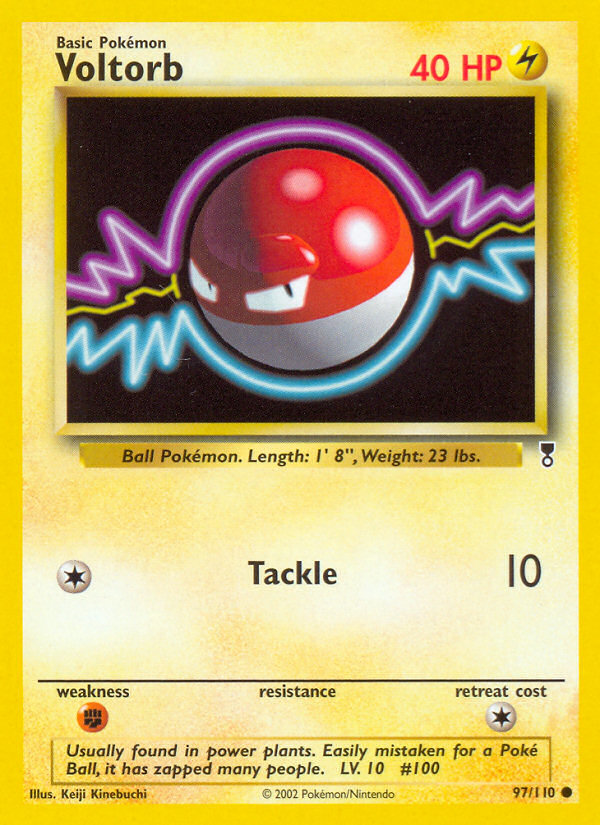 Voltorb 97 Common card from Legendary Collection