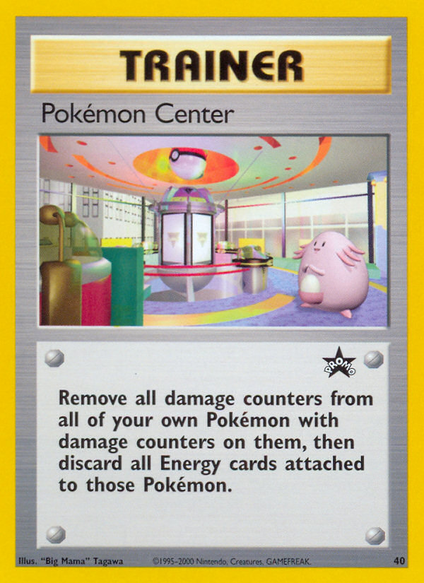 Pokémon Center 40 Promo card from Wizards Black Star Promos