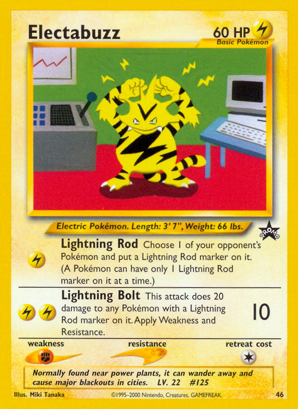 Electabuzz 46 Promo card from Wizards Black Star Promos