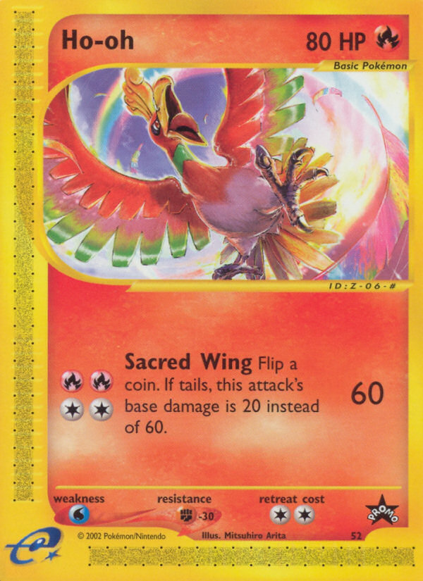 Ho-oh 52 Promo card from Wizards Black Star Promos