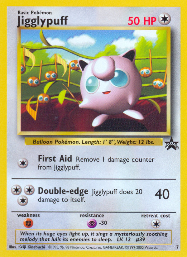 Jigglypuff 7/53 Promo card from Wizards Black Star Promos