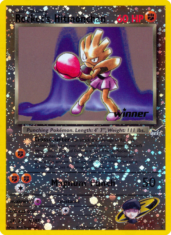 Rocket's Hitmonchan 9 Promo card from Best of Game