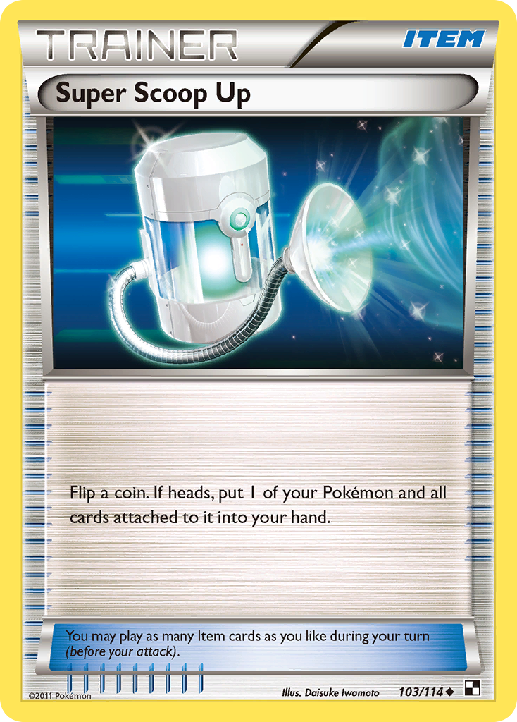 Super Scoop Up 103 Uncommon card from Black & White