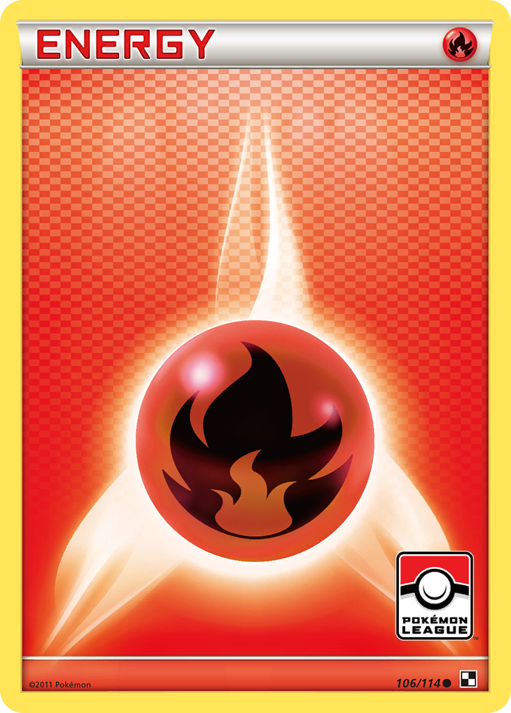 Fire Energy 106 Common card from Black & White