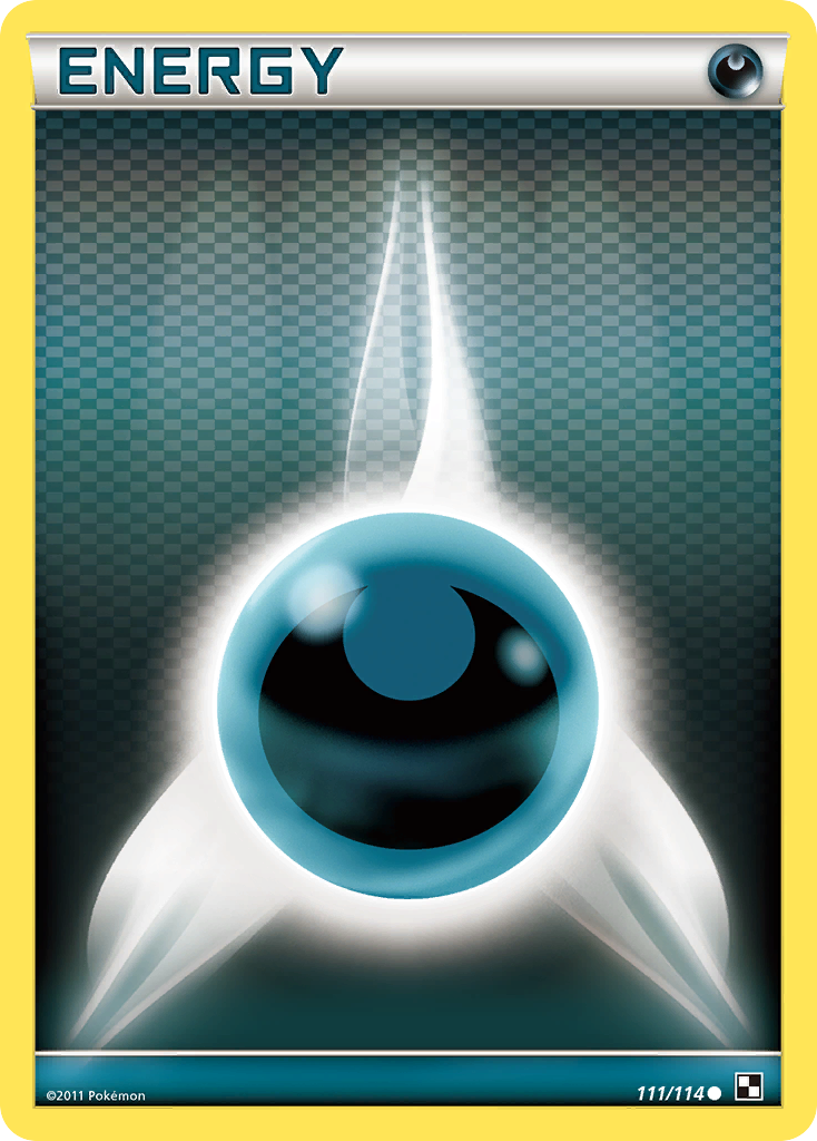 Darkness Energy 111 Common card from Black & White