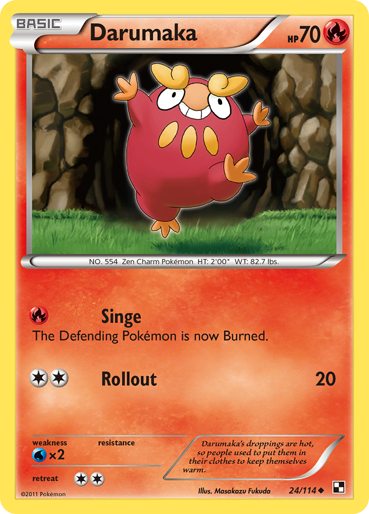 Darumaka 24 Uncommon card from Black & White