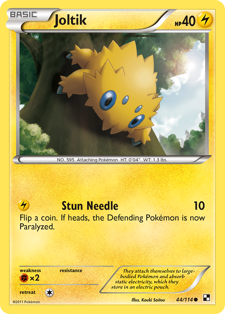 Joltik 44 Common card from Black & White