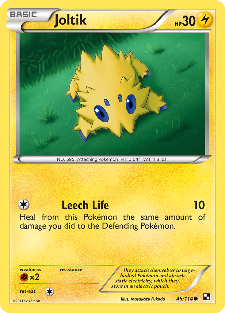 Joltik 45/114 Common card from Black & White