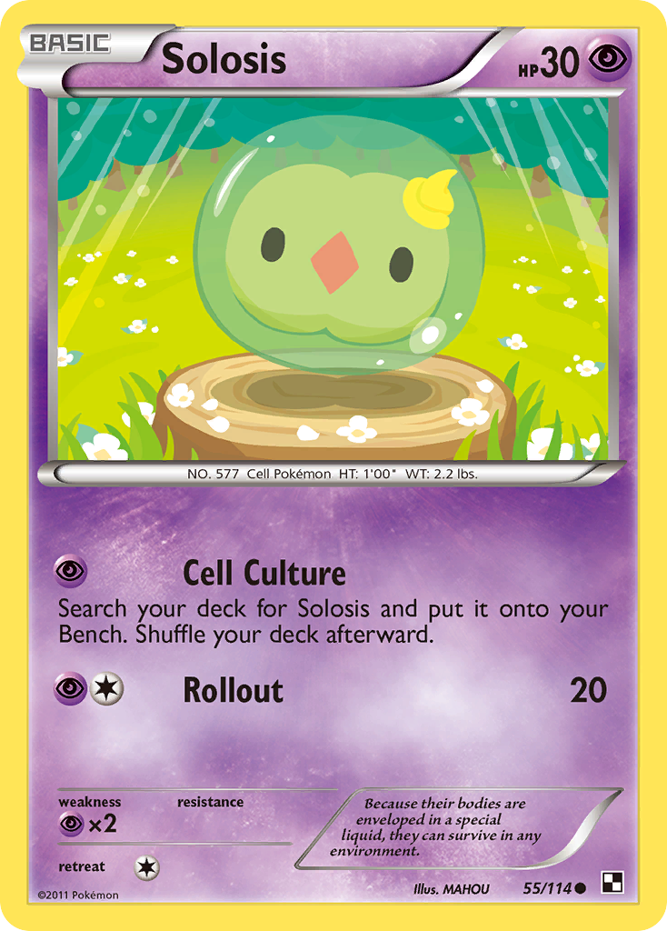 Solosis 55 Common card from Black & White