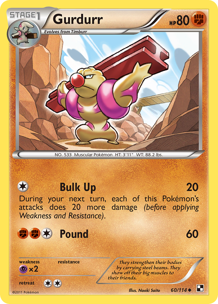 Gurdurr 60 Uncommon card from Black & White