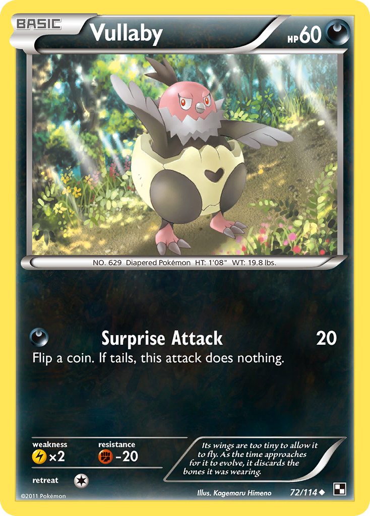 Vullaby 72 Uncommon card from Black & White