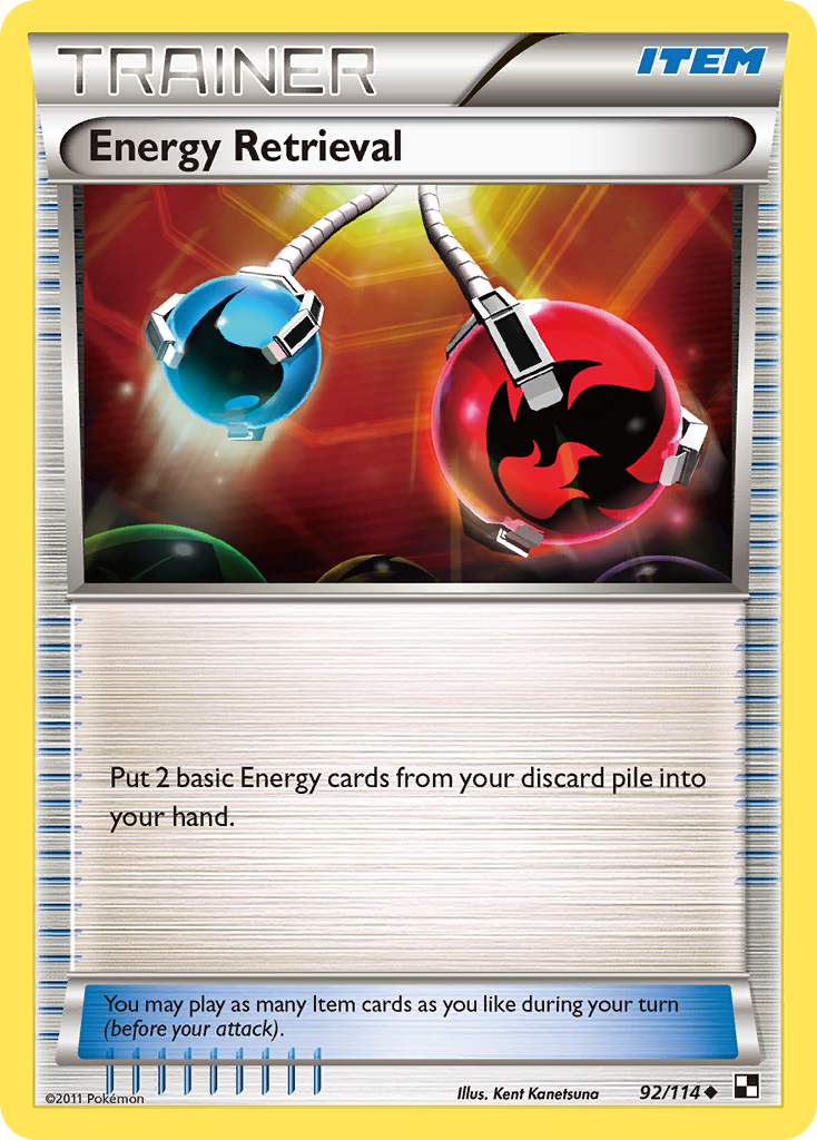 Energy Retrieval 92 Uncommon card from Black & White
