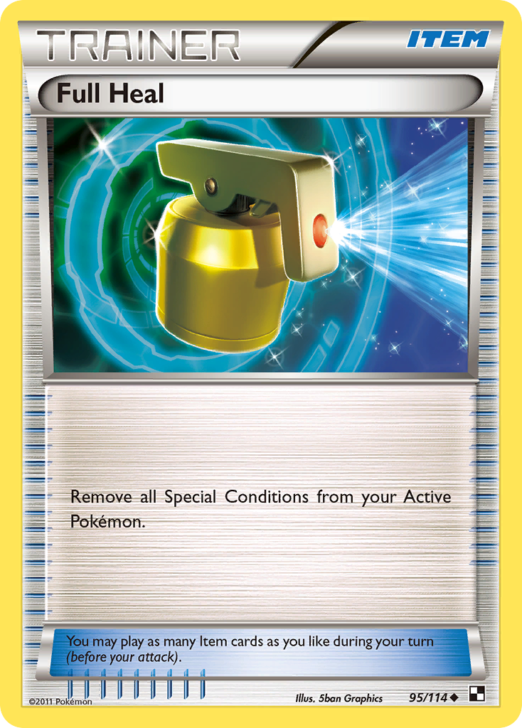 Full Heal 95 Uncommon card from Black & White