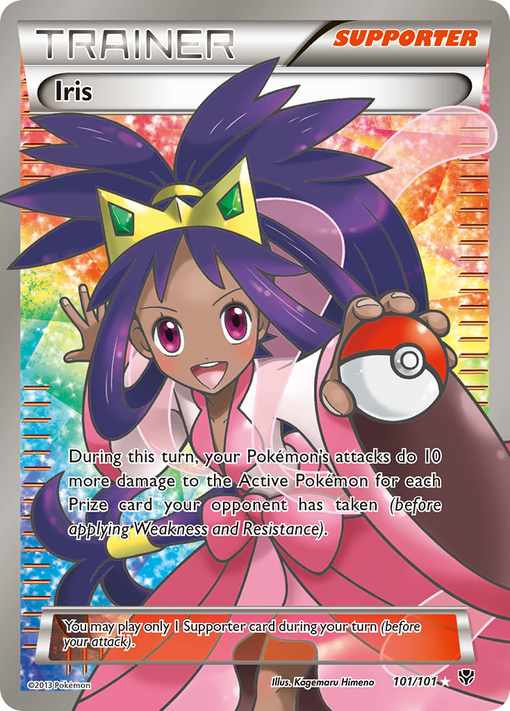Iris 101/101 Rare Ultra card from Plasma Blast