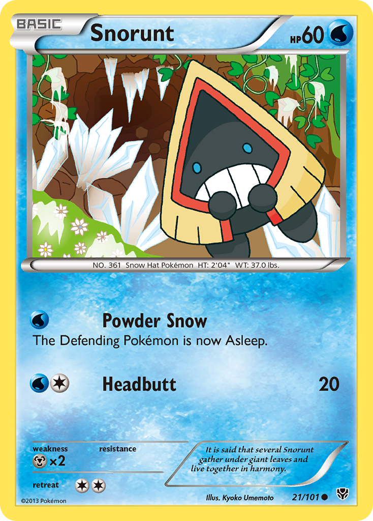 Snorunt 21 Common card from Plasma Blast