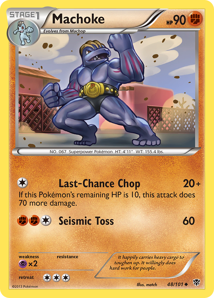 Machoke 48 Uncommon card from Plasma Blast