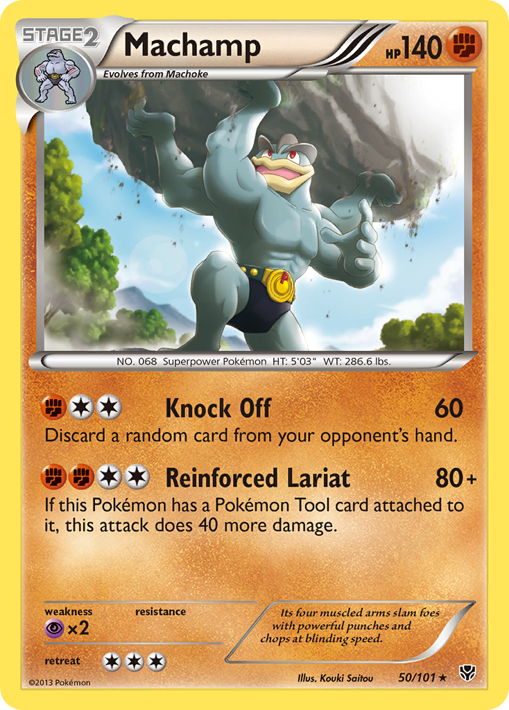 Machamp 50 Rare card from Plasma Blast