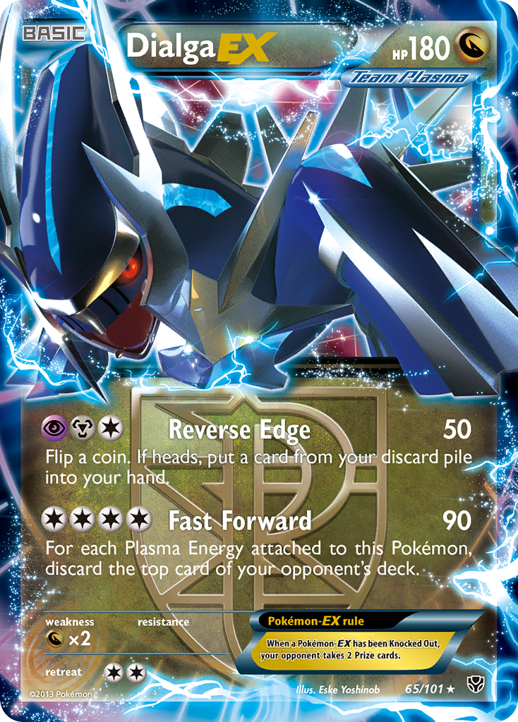 Dialga-EX 65/101 Rare Holo EX card from Plasma Blast