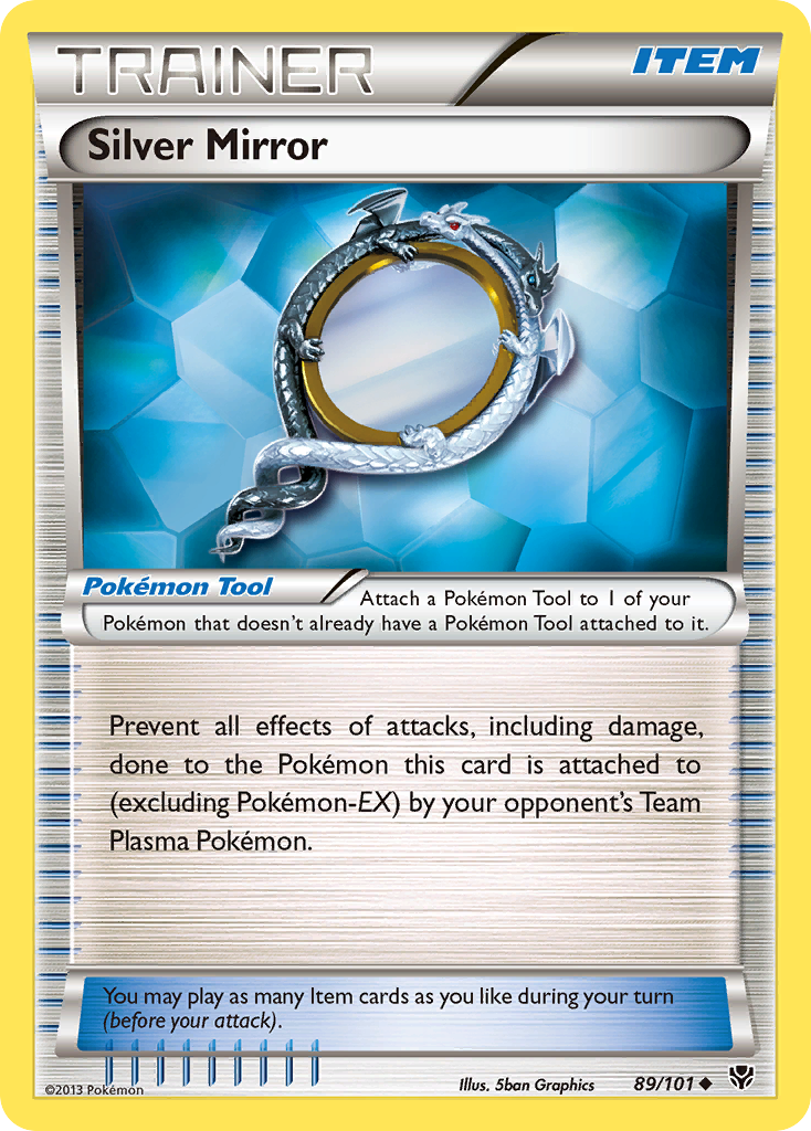 Silver Mirror 89/101 Uncommon card from Plasma Blast
